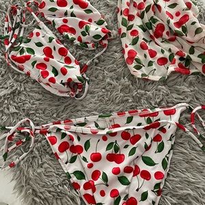 Cherry two piece bikini